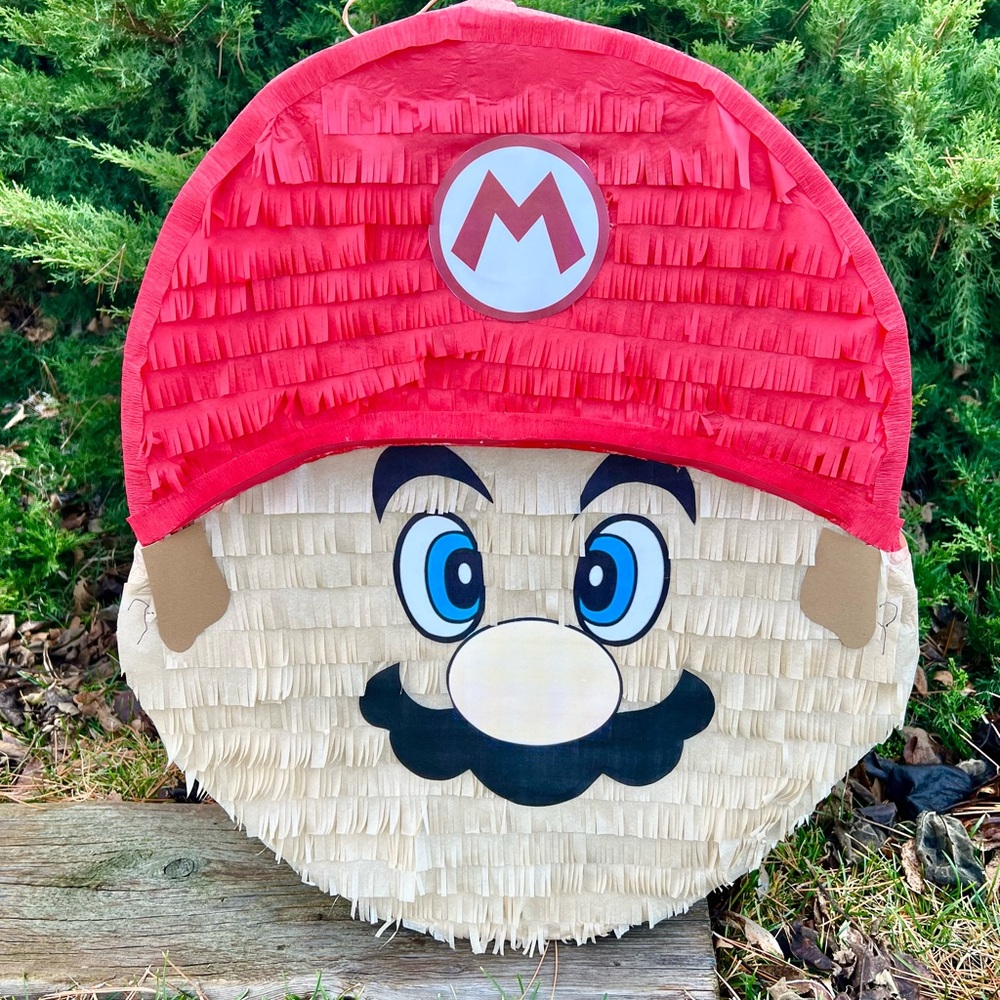 Red and Beige Character Piñata